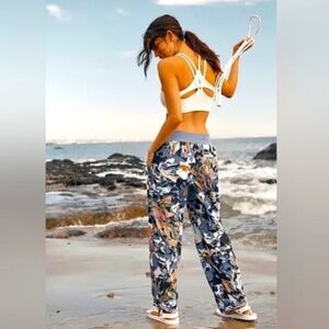 Free People Movement Mesmerize Me Print Camo Cargo Pants, Large